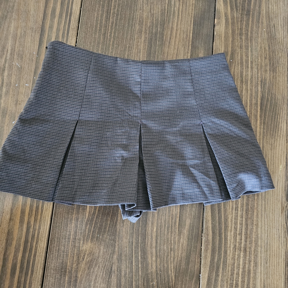 Zara Plaid Mini Skort